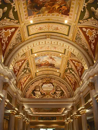 Hotel The Venetian em Las Vegas - Teto Decorado