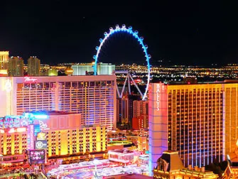 LINQ High Roller em Las Vegas - Noite
