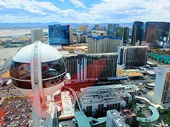 LINQ High Roller em Las Vegas - Vista