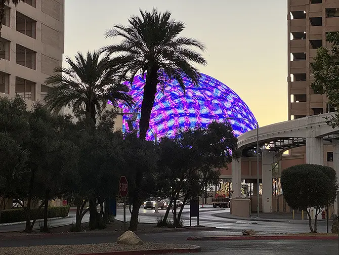 Ingressos para The Sphere em Las Vegas - The Sphere desde o exterior